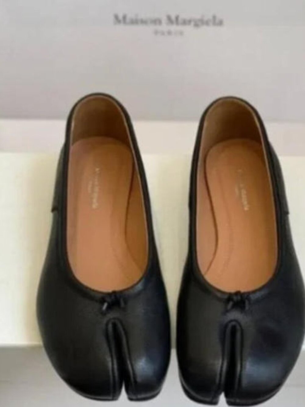 Premium Black Maison Margiela Tabi Loafers